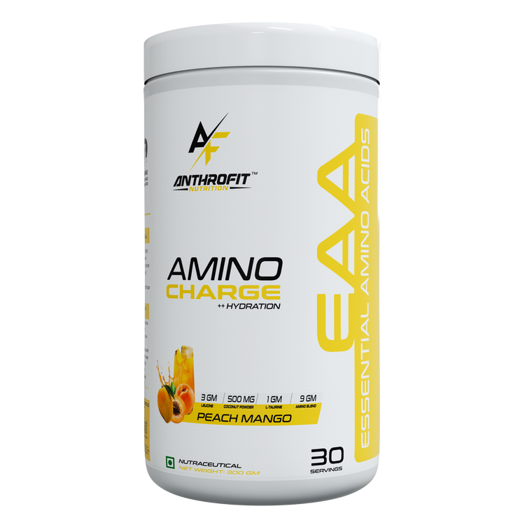 Anthrofit EAA+BCAA | 30 Servings| Fastest Muscle Recovery | Maximized Workout Performance |BCAA For Men | BCAA Supplements For Men & Women | 10g Serving with Ideal 2:1:1 Ratio + Muscle Activators + Electrolytes + Hydration