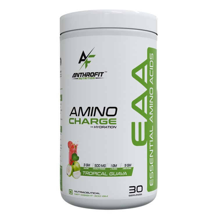 Anthrofit EAA+BCAA | 30 Servings| Fastest Muscle Recovery | Maximized Workout Performance |BCAA For Men | BCAA Supplements For Men & Women | 10g Serving with Ideal 2:1:1 Ratio + Muscle Activators + Electrolytes + Hydration
