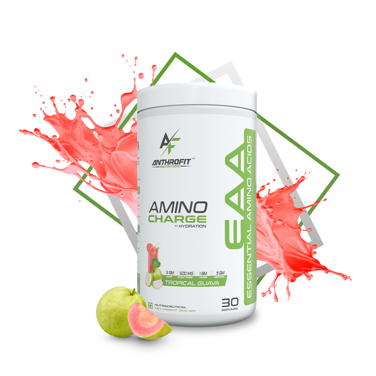 Anthrofit EAA+BCAA | 30 Servings| Fastest Muscle Recovery | Maximized Workout Performance |BCAA For Men | BCAA Supplements For Men & Women | 10g Serving with Ideal 2:1:1 Ratio + Muscle Activators + Electrolytes + Hydration