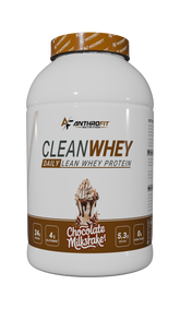 Anthrofit Nutrition CLEANWHEY Protein Powder – 24g Protein, 5g BCAA (Chocolate Milkshake) | Blend of Hydro-Isolate & Whey | DigeZyme® for Digestion | No Added Sugar | Low Carb | Fast Absorbing Post Workout Protein for Muscle Gain & Recovery
