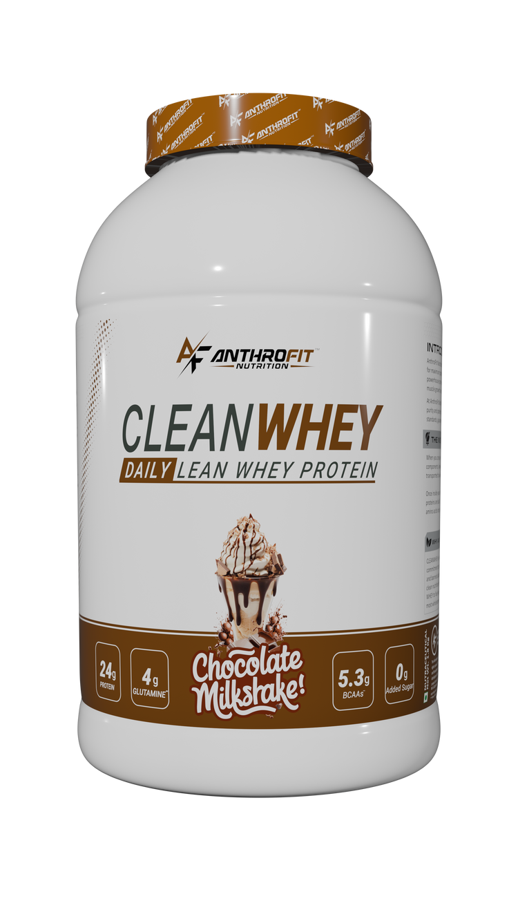 Anthrofit Nutrition CLEANWHEY Protein Powder – 24g Protein, 5g BCAA (Chocolate Milkshake) | Blend of Hydro-Isolate & Whey | DigeZyme® for Digestion | No Added Sugar | Low Carb | Fast Absorbing Post Workout Protein for Muscle Gain & Recovery